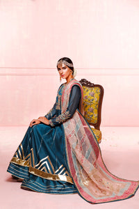 Wahajmkhan | Festive Fiesta Formals | TEAL LOVE by Wahaj M.Khan - Designer Dress - Type: Ladies Clothes - Available at Libayah - 100% Original