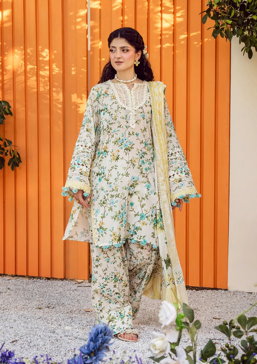 Elaf Premium | Prints 25 | EPS-3A IVORY WHISPERS by Elaf Premium - Designer Dress - Type: Ladies Clothes - Available at Libayah - 100% Original