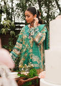 Elaf Premium | Printed Collection 24 | EEP-04B - Chic Teal by Elaf Premium - Designer Dress - Type: Ladies Clothes - Available at Libayah - 100% Original