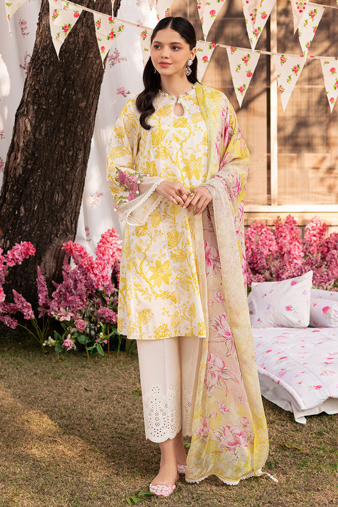Cross Stitch | Eid Lawn 24 | IVORY GARLAND