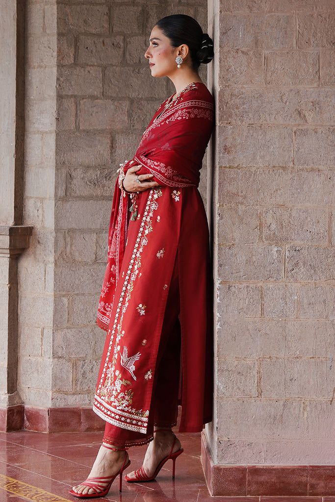 Cross Stitch | Satin De Luxe | RUBY WHISPER by Cross Stitch - Designer Dress - Type: Luxury - Available at Libayah - 100% Original