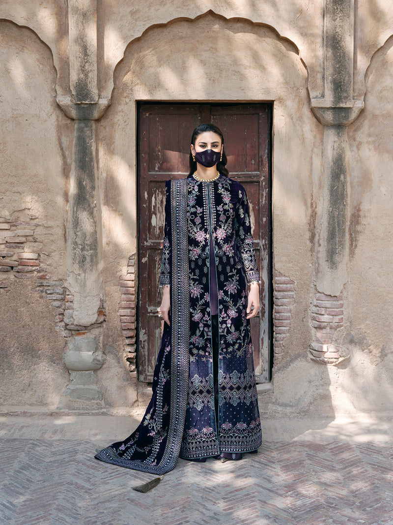 Flossie | Siara Velvet Formals | V-104 - B by Flossie - Designer Dress - Type: Ladies Clothes - Available at Libayah - 100% Original