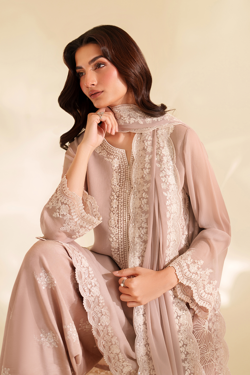 Iznik | Festive Formal |  CC-79 Embroidered Chiffon by Iznik - Designer Dress  - Type : Ladies Clothes - Available at Libayah - 100% Original 