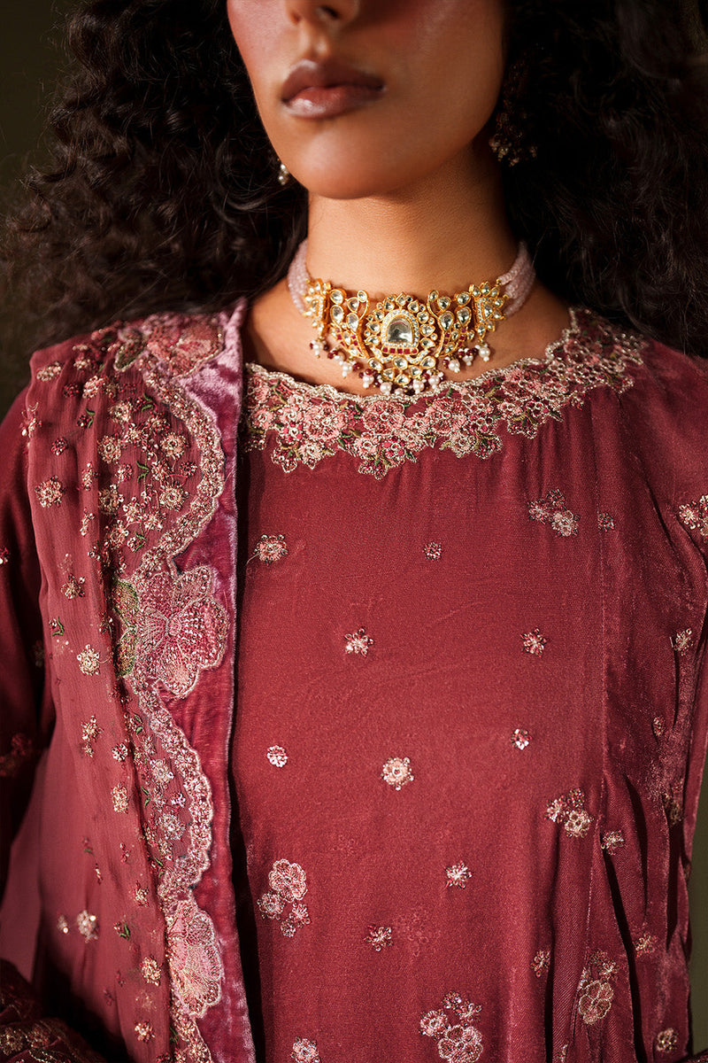 Iznik | Velvet 25 | IV-75 Embroidered Velvet by Iznik - Designer Dress - Type : Ladies Clothes - Available at Libayah - 100% Original 