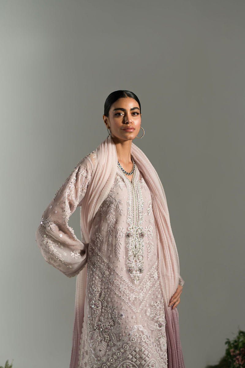 Ammara Khan | Lily Luxury Formals 24 | LILAC DUSK EMBROIDERED SET (D-05) by Ammara Khan - Designer Dress - Type: Ladies Clothes - Available at Libayah - 100% Original