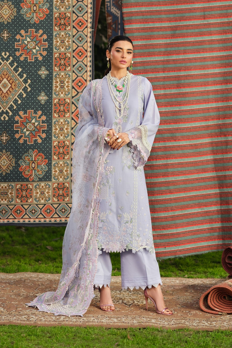 Maryam Hussain | Luxury Lawn 26 | Jasmine - Designer Dress - Type : Ladies Clothes - Available at Libayah - 100% Original