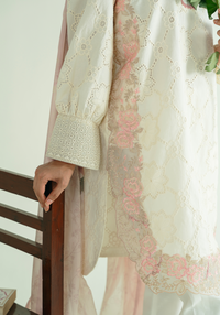 Zarqash | Whispers of Summer | IVORY POISE - Designer Dress - Type : Ladies Clothes - Available at Libayah - 100% Original