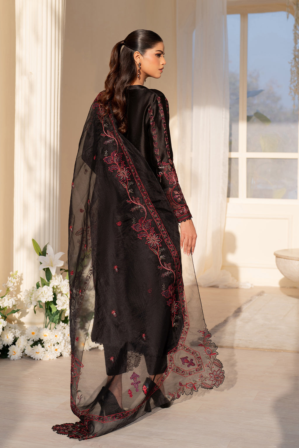 Iznik | Festive Formal | UE-434 Embroidered Pure silk by Iznik - Designer Dress  - Type : Ladies Clothes - Available at Libayah - 100% Original 