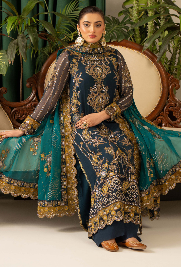 Humdum | Chiffon Collection | HOC - D04 by Humdum - Designer Dress - Type: Ladies Clothes - Available at Libayah - 100% Original