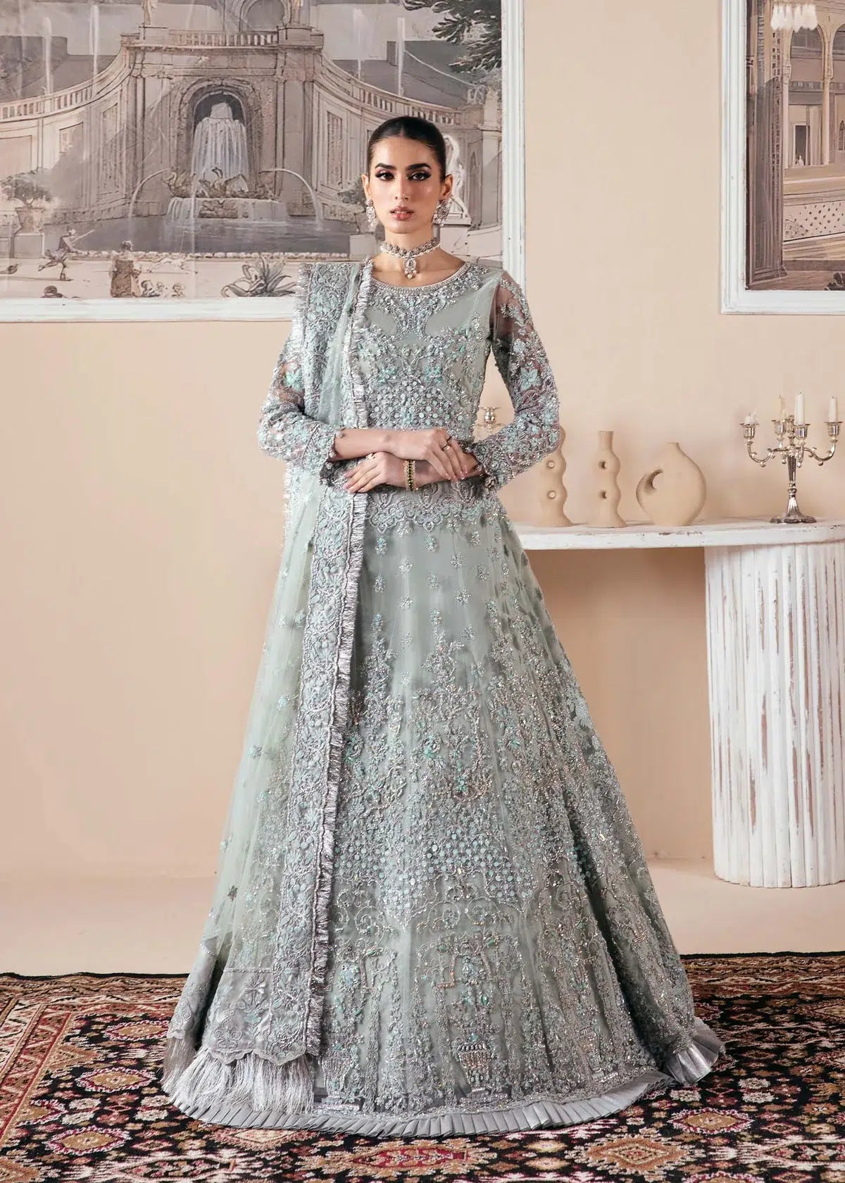 Dastoor | Noor-E-Jahan Wedding Collection'24 | Qamar by Dastoor - Designer Dress - Type: Ladies Clothes - Available at Libayah - 100% Original