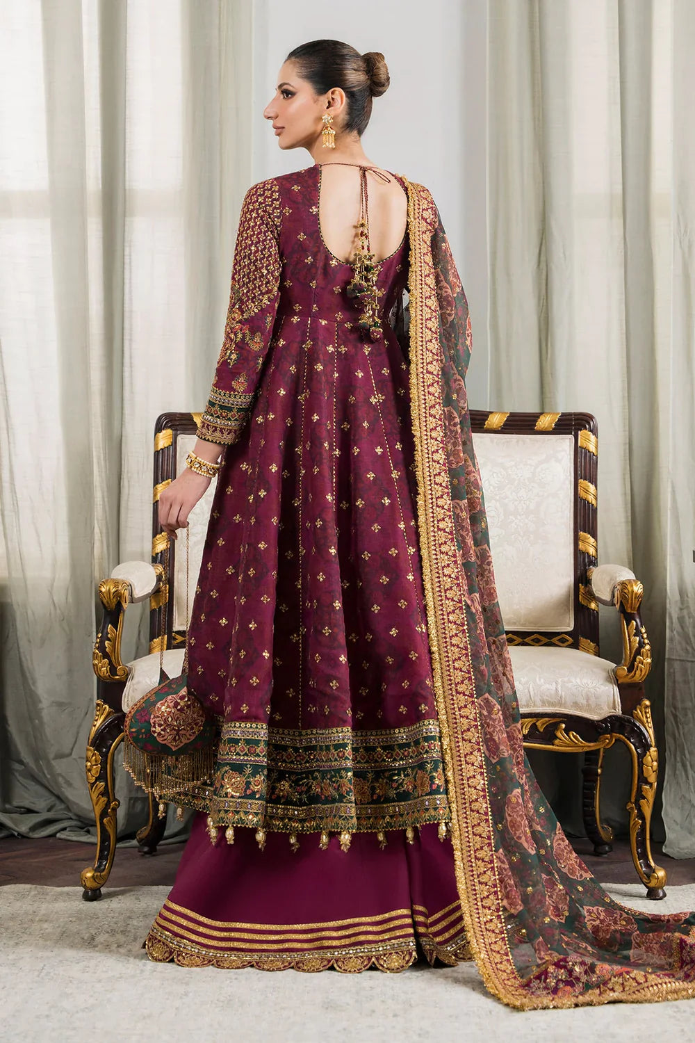 Baroque | Chantelle Embroidered Collection | CH12-03 by Baroque - Designer Dress - Type: Ladies Clothes - Available at Libayah - 100% Original