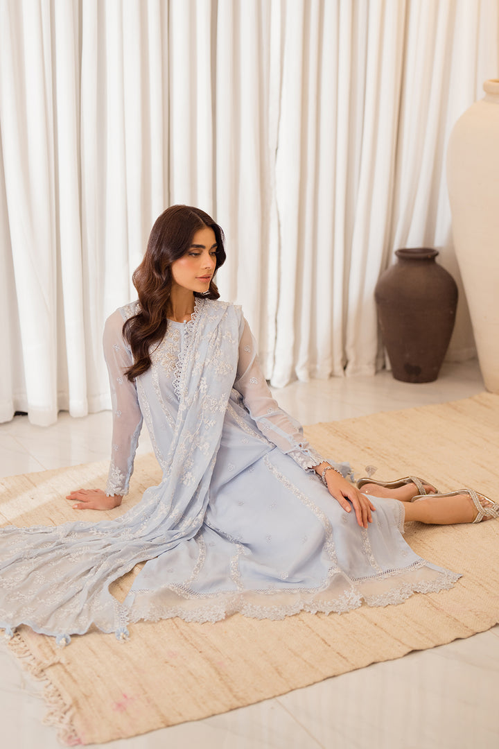 Azure | Ensembles Embroidered Formals | Serenity Sky by Azure - Designer Dress - Type: Ladies Clothes - Available at Libayah - 100% Original