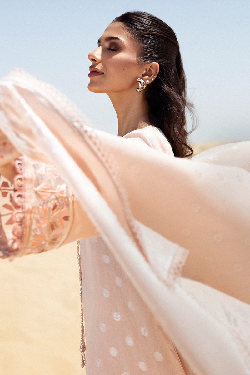 Cross Stitch | Eid Lawn 24 | DUSTY ROSE by Cross Stitch - Designer Dress - Type: Ladies Clothes - Available at Libayah - 100% Original