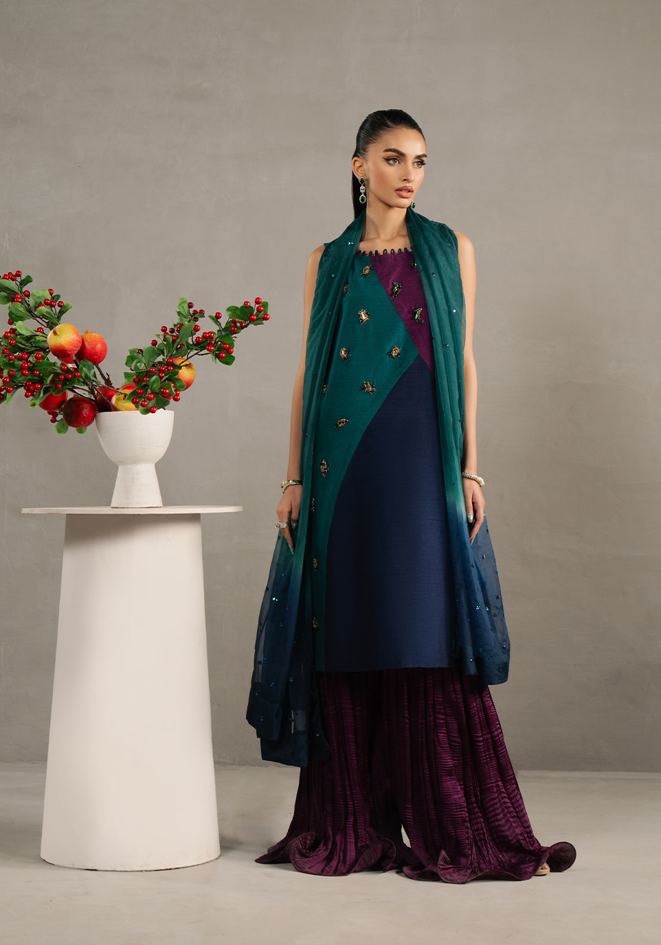 Zarqash | Silk Edit | ZQS 024 STARLETTE by Zarqash - Designer Dress - Type: Ladies Clothes - Available at Libayah - 100% Original