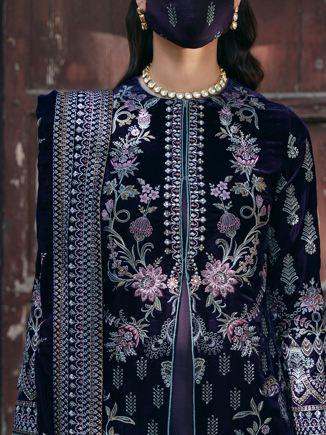 Flossie | Siara Velvet Formals | V-104 - B by Flossie - Designer Dress - Type: Ladies Clothes - Available at Libayah - 100% Original