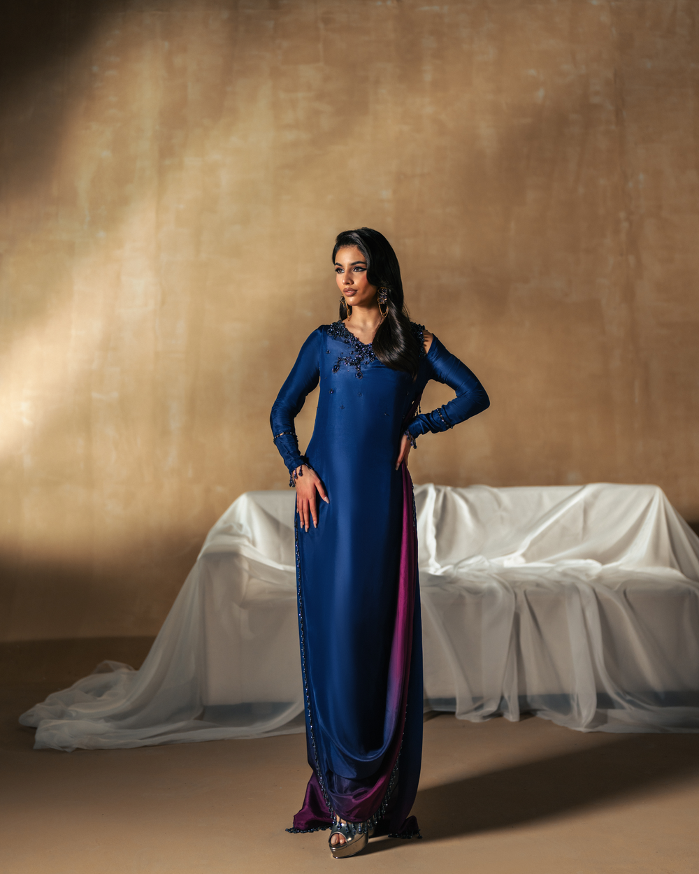 Vasal | Zyra Luxe Pret 26 | Sapphire drift by Vasal - Designer Dress  - Type : Ladies Clothes - Available at Libayah - 100% Original 