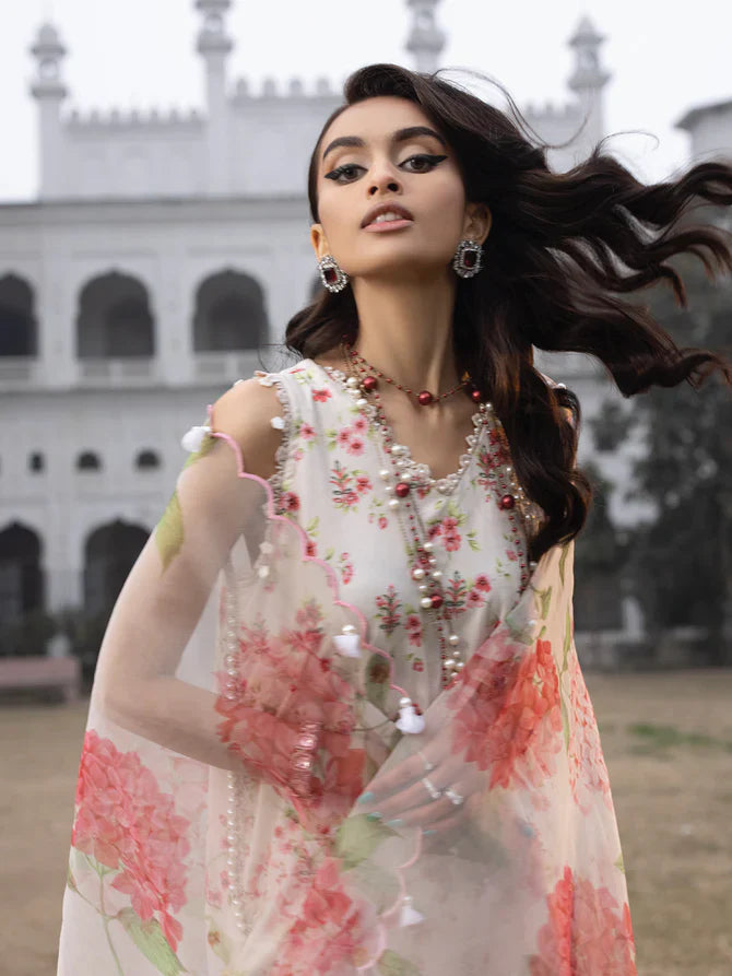 Faiza Faisal | Maya Luxury Lawn | Sandra by Faiza Faisal - Designer Dress - Type: Ladies Clothes - Available at Libayah - 100% Original