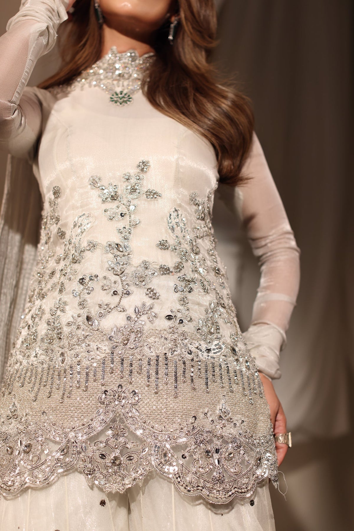 Musferah Saad | Casa Blance | Ivory Serenade by Musferah Saad - Designer Dress  - Type : Ladies Clothes - Available at Libayah - 100% Original 