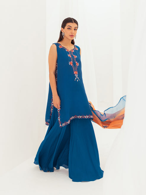 Farah Zubair | Luxury Pret | Firoza by Farah Zubair - Designer Dress - Type: Ladies Clothes - Available at Libayah - 100% Original