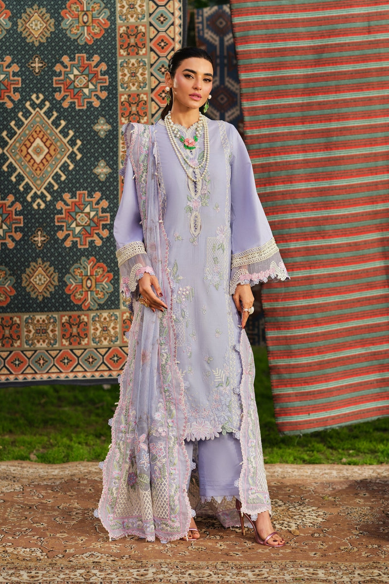 Maryam Hussain | Luxury Lawn 26 | Jasmine - Designer Dress - Type : Ladies Clothes - Available at Libayah - 100% Original