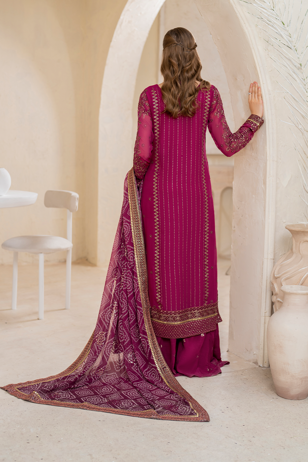 Iznik | Chinnon Chiffon | CC-45 Embroidered Chiffon by Iznik - Designer Dress - Type: Formal - Available at Libayah - 100% Original