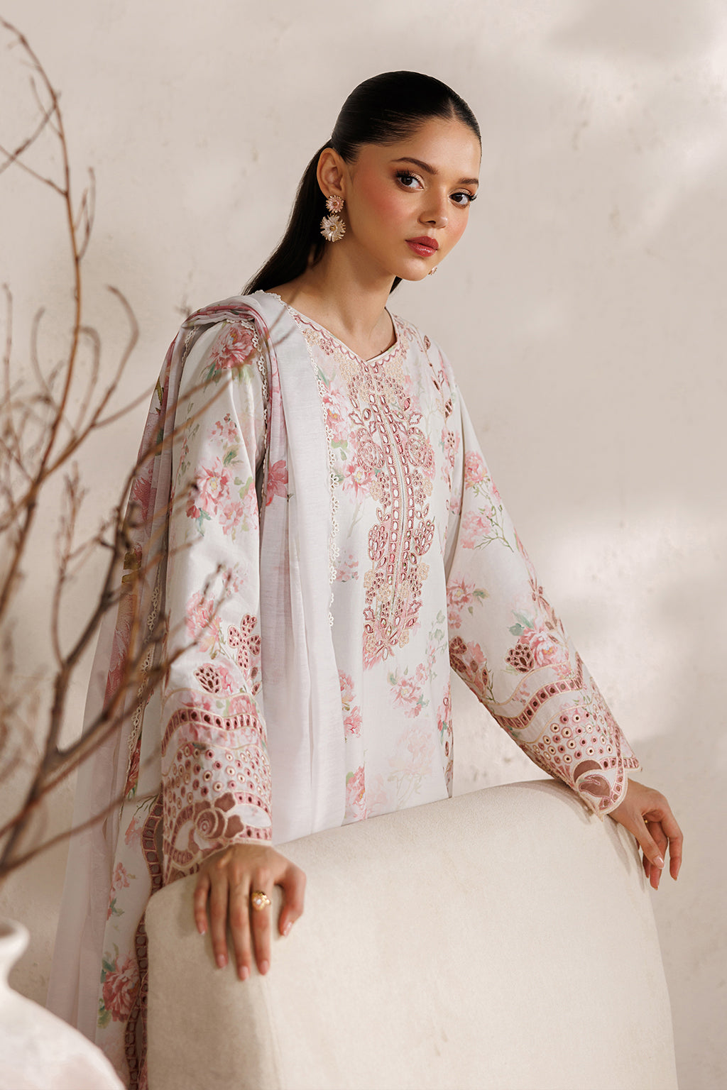 Iznik | Festive lawn 26 | IBE-04 Embroidered Lawn by Iznik - Designer Dress  - Type : Ladies Clothes - Available at Libayah - 100% Original 