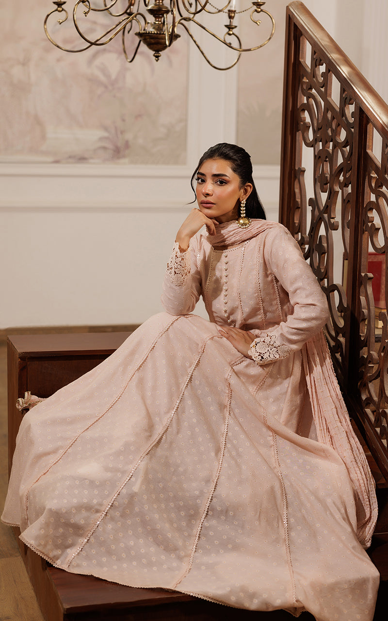 Threads and Motifs | Formal Dresses 25 | FLARED PESHWAS WITH DUPATTA AND TROUSER by Threads and Motifs - Designer Dress  - Type : Ladies Clothes - Available at Libayah - 100% Original 