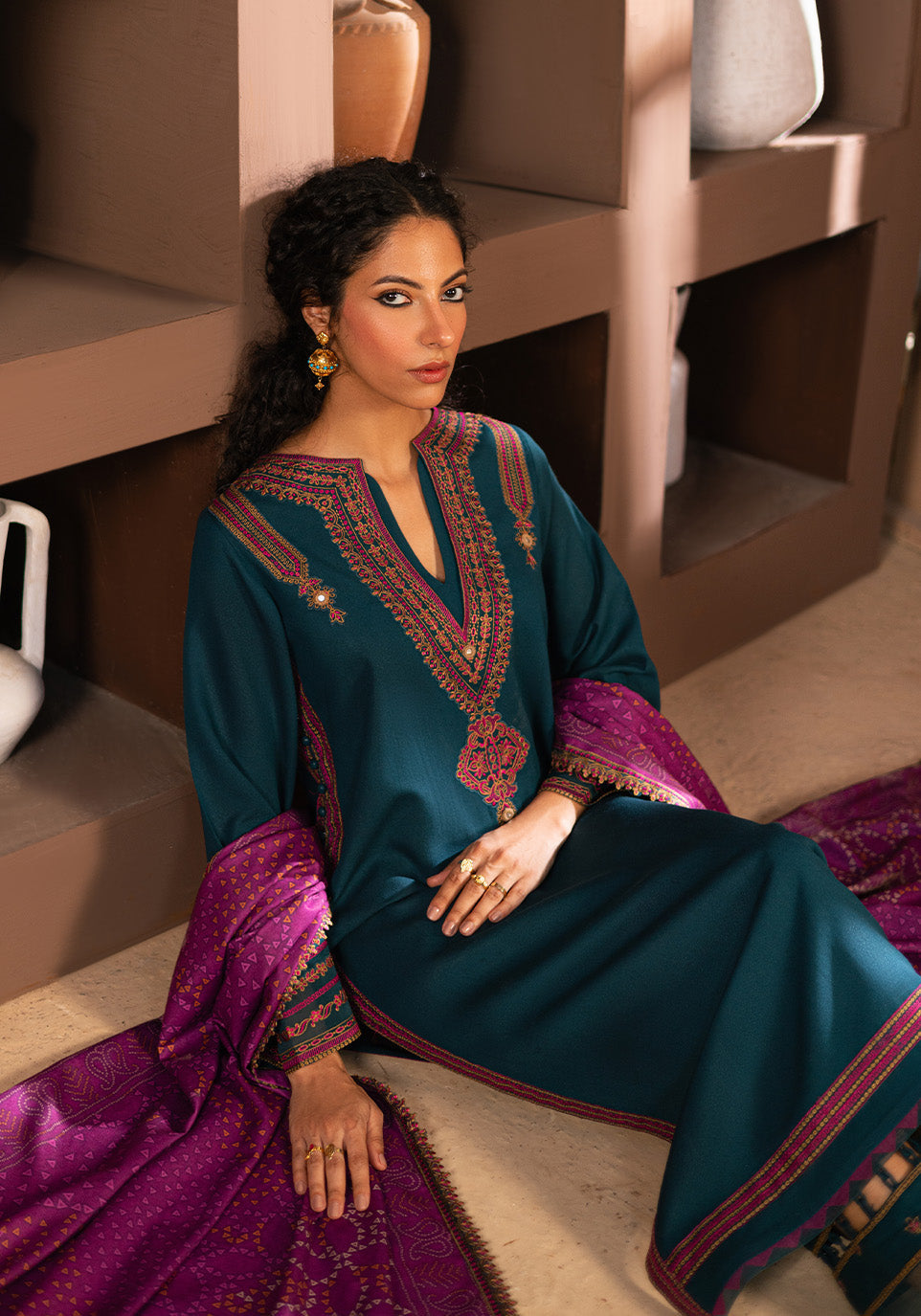 Zarqash | Kaya Casual Pret Fall 24 | ZQ 008 MIRA by Zarqash - Designer Dress - Type: Ladies Clothes - Available at Libayah - 100% Original