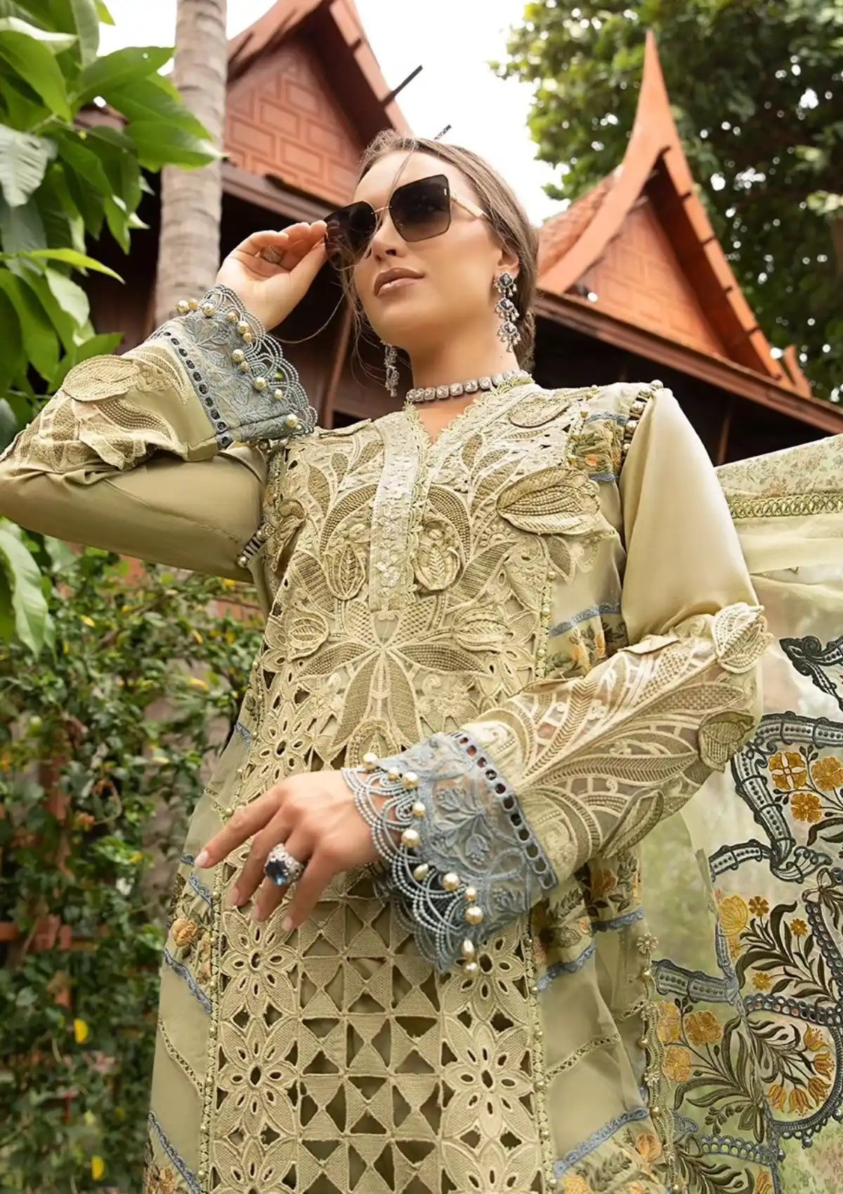 Maria B | Eid Lawn |  D-10 by Maria B - Designer Dress  - Type : Ladies Clothes - Available at Libayah - 100% Original 