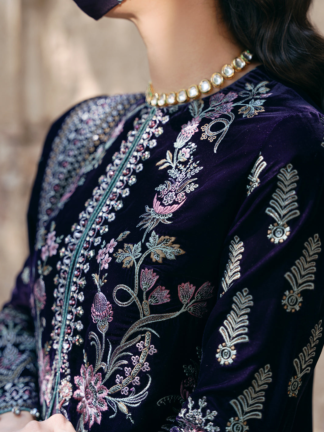 Flossie | Siara Velvet Formals | V-104 - B by Flossie - Designer Dress - Type: Ladies Clothes - Available at Libayah - 100% Original