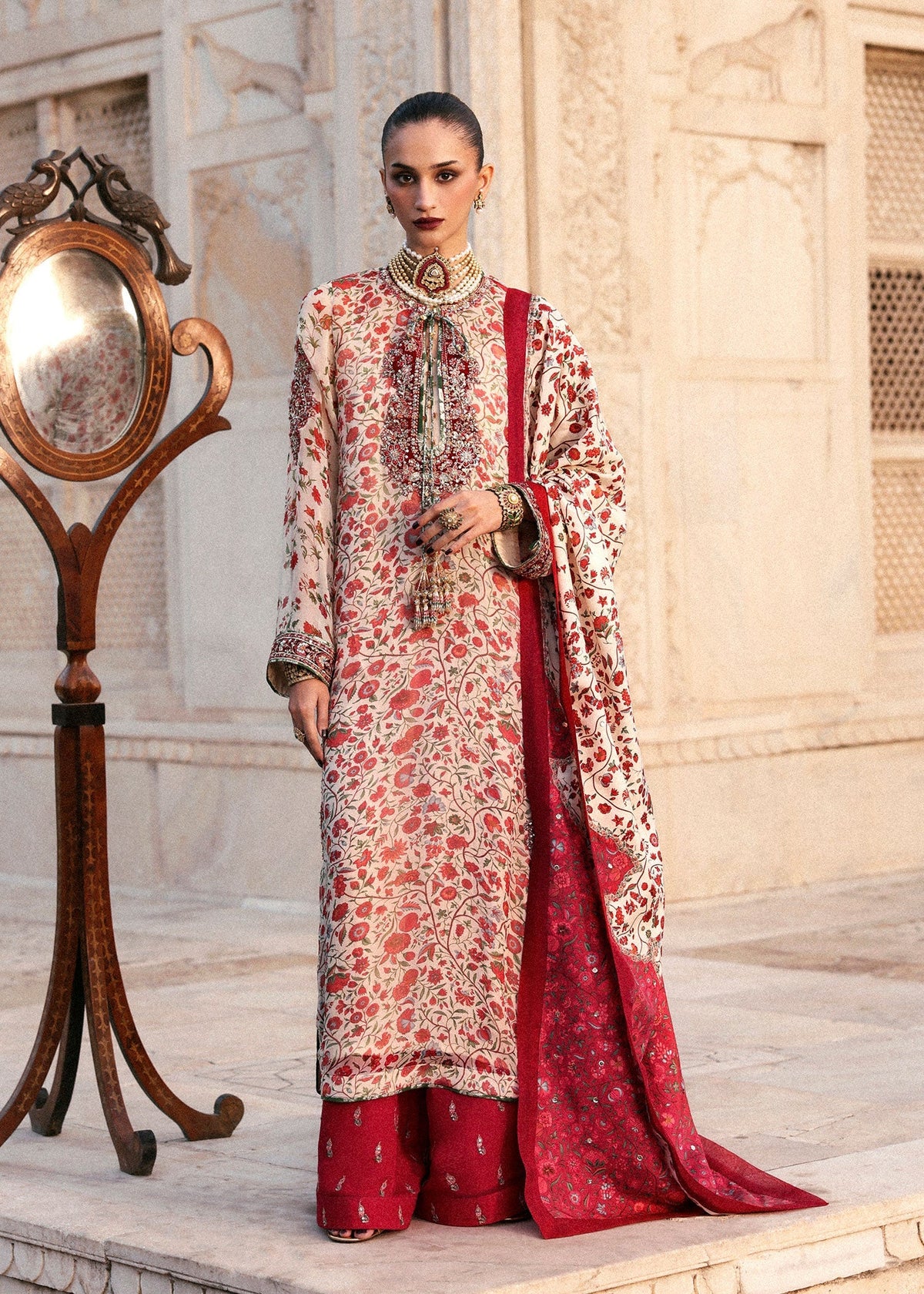 Hussain Rehar | Luxury Pret AW 25 | Ivoria by Hussain Rehar - Designer Dress  - Type : Ladies Clothes - Available at Libayah - 100% Original 