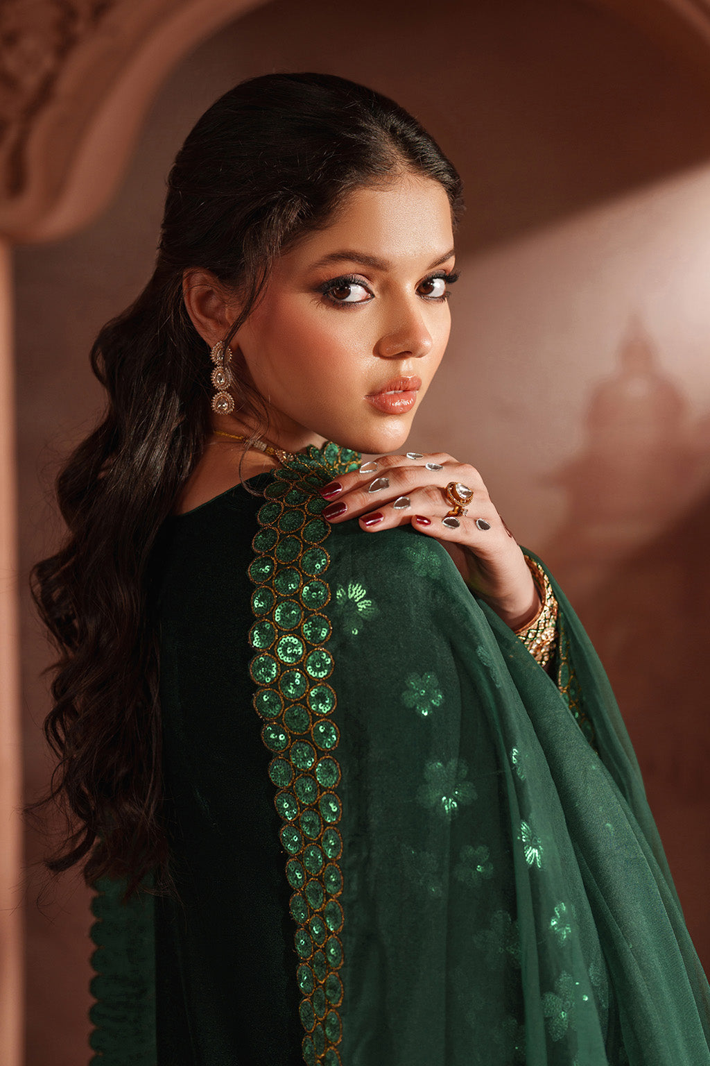 Iznik | Velvet 25 | IV-60 Embroidered Velvet by Iznik - Designer Dress - Type : Ladies Clothes - Available at Libayah - 100% Original 