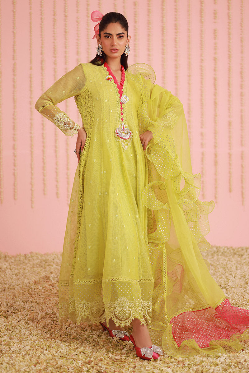 Chic Ophicial | Ruffles Collection | Pear Green Kalidar by Chic Ophicial - Designer Dress - Type: Ladies Clothes - Available at Libayah - 100% Original