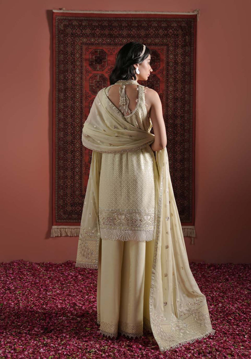 Zarqash | Lakhnawi Festive Chiffon 24 | ZQL 004B HENA by Zarqash - Designer Dress - Type: Ladies Clothes - Available at Libayah - 100% Original