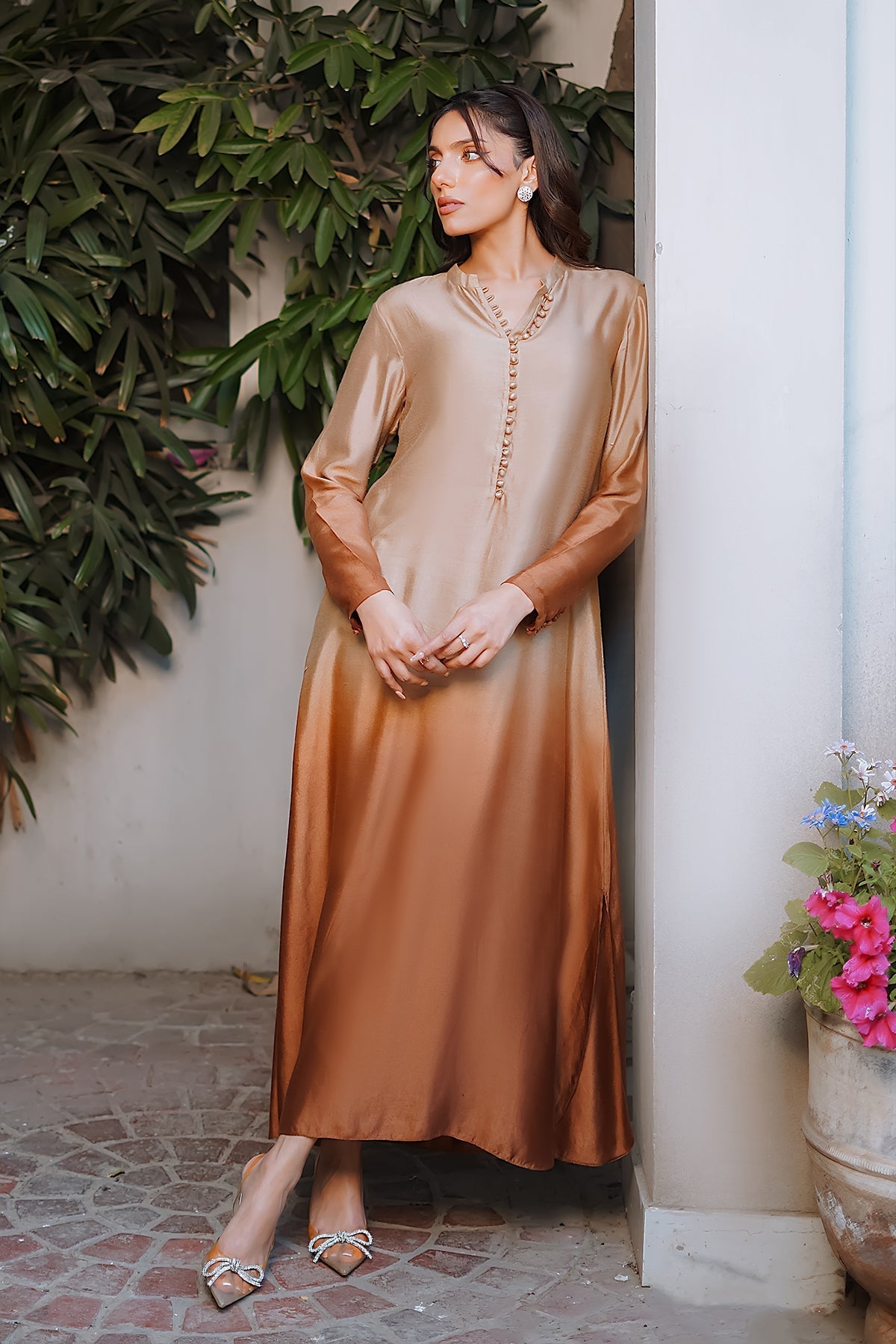 Erum Khan | Nue 25 | Sunset Dusk by Erum Khan - Designer Dress - Type: Ladies Clothes - Available at Libayah - 100% Original