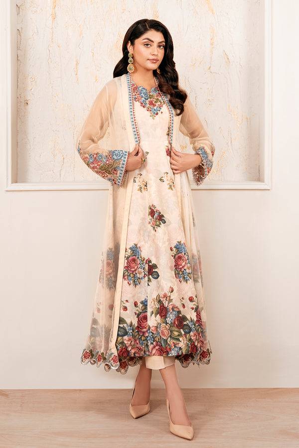 Baroque | Luxury Pret 25 | EMBROIDERED CHIFFON PR-1053 by Baroque - Designer Dress  - Type : Ladies Clothes - Available at Libayah - 100% Original 