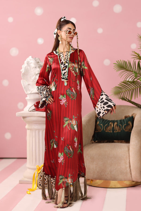 Musferah Saad | Resort Collection | Ruby Safari by Musferah Saad - Designer Dress  - Type : Ladies Clothes - Available at Libayah - 100% Original 
