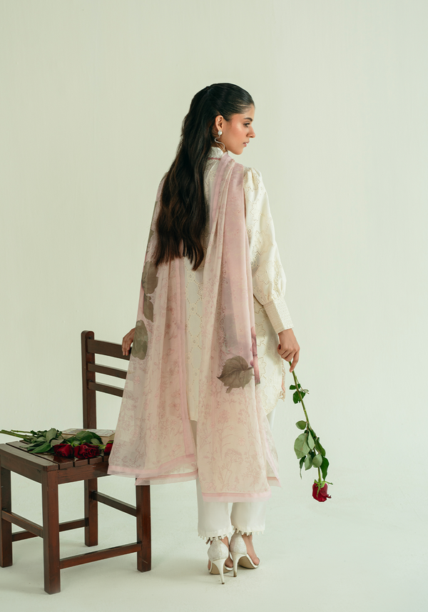 Zarqash | Whispers of Summer | IVORY POISE - Designer Dress - Type : Ladies Clothes - Available at Libayah - 100% Original