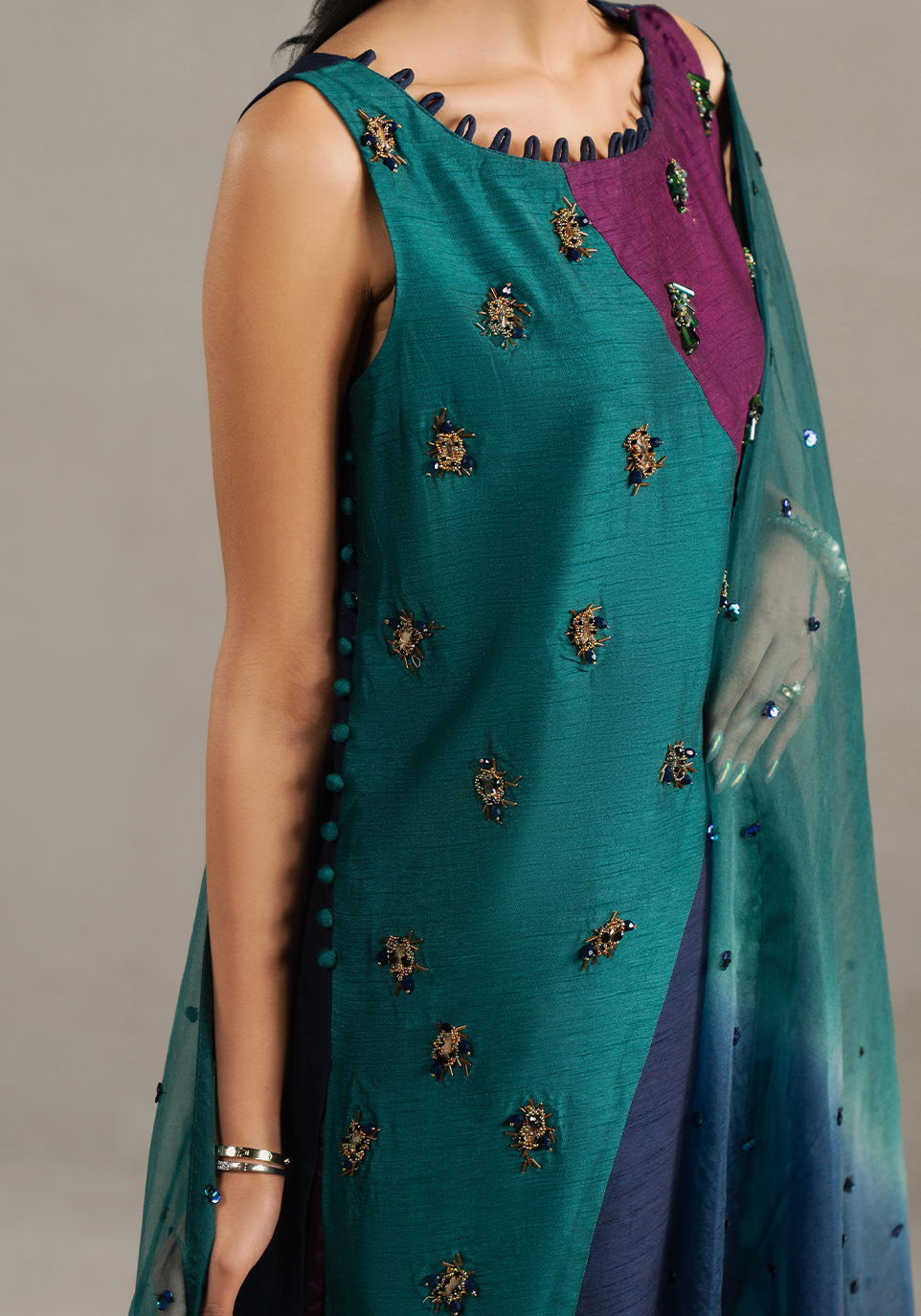 Zarqash | Silk Edit | ZQS 024 STARLETTE by Zarqash - Designer Dress - Type: Ladies Clothes - Available at Libayah - 100% Original