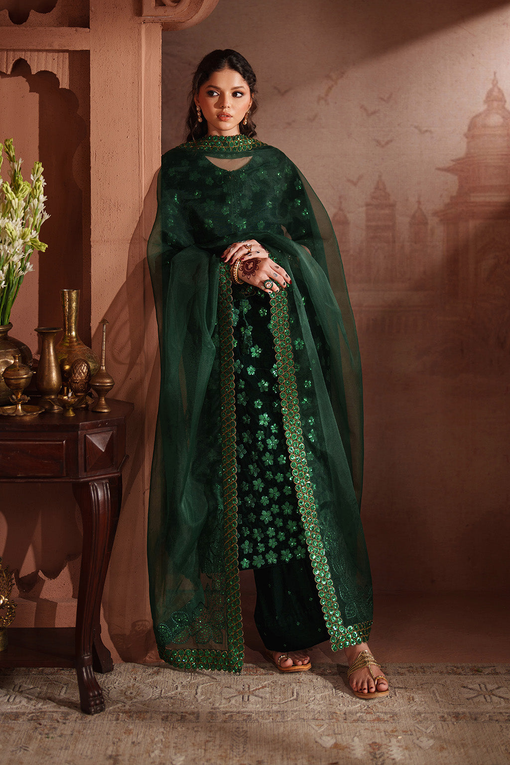 Iznik | Velvet 25 | IV-60 Embroidered Velvet by Iznik - Designer Dress - Type : Ladies Clothes - Available at Libayah - 100% Original 