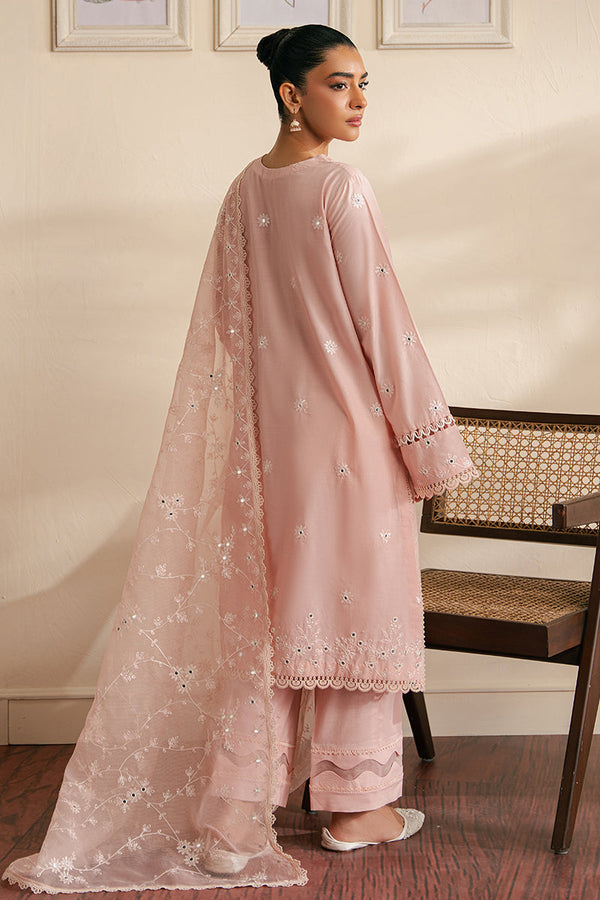 Cross Stitch | Embroidered Lawn Mahiri 24 | SILVER PINK by Cross Stitch - Designer Dress - Type: Luxury - Available at Libayah - 100% Original