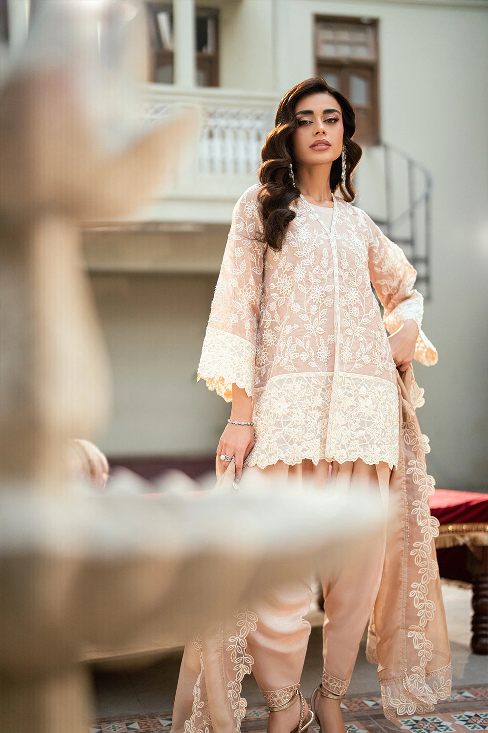 Afrozeh | Basic Pret 26 RTW | NACRE by Afrozeh - Designer Dress  - Type : Ladies Clothes - Available at Libayah - 100% Original 