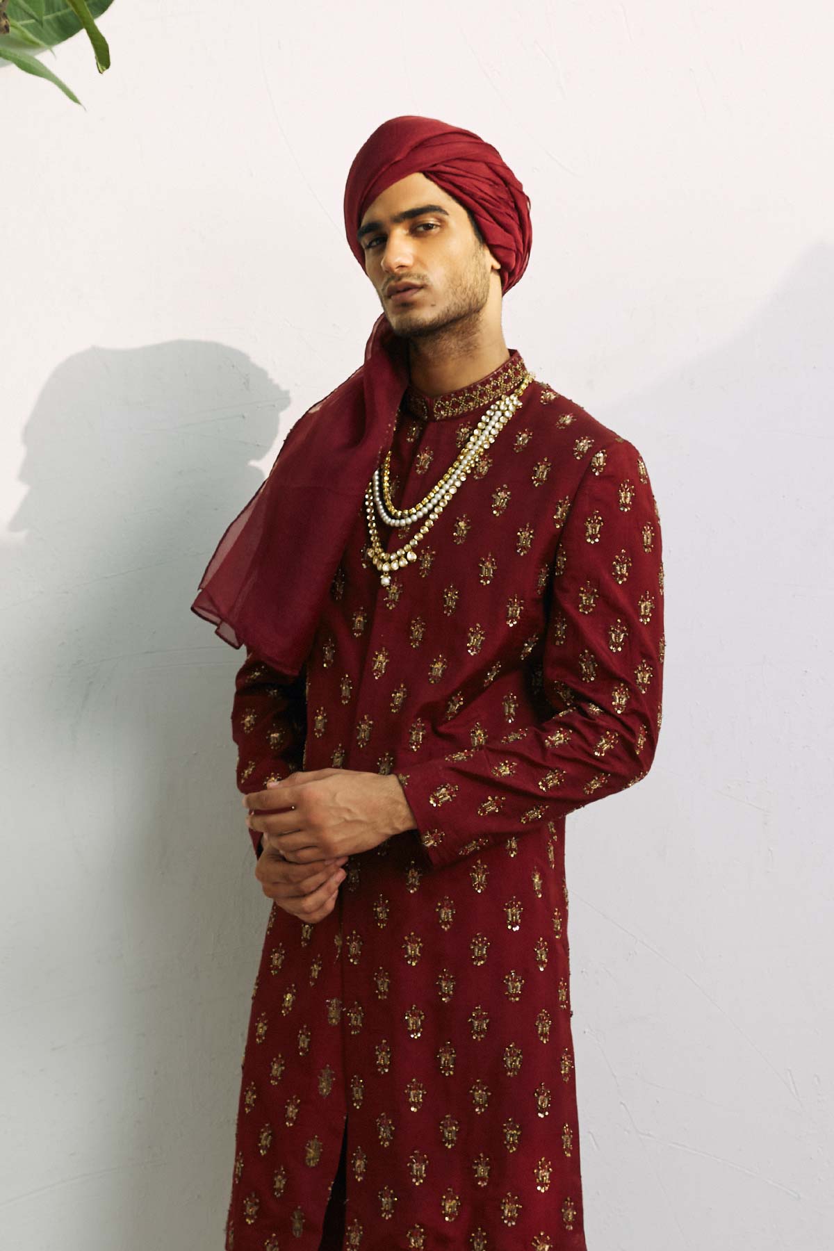 Pakistani Menswear | Mina Kashif | Bairam by Libayah - Designer Dress - Type: Menswear - Available at Libayah - 100% Original