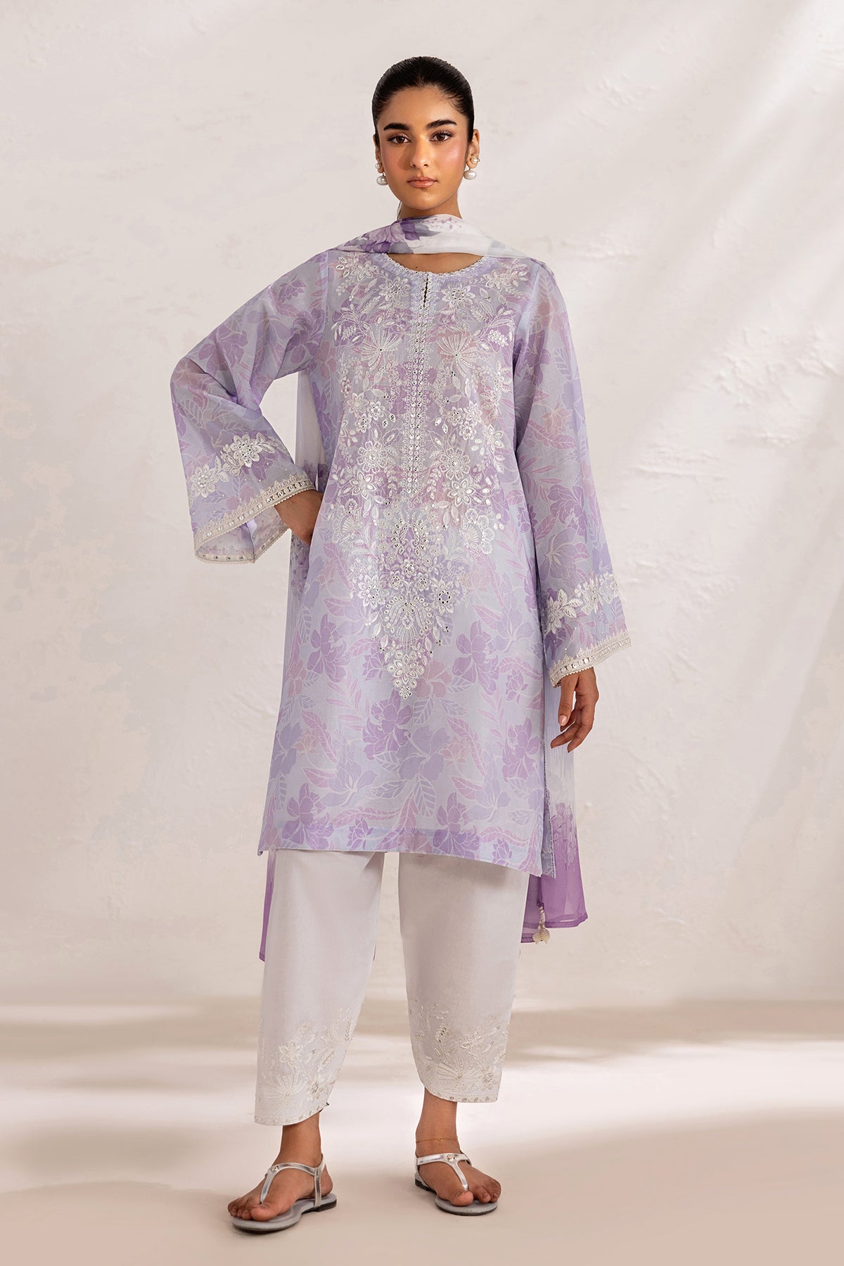 Baroque | Luxury Summer Pret | UF-4450 by Baroque - Designer Dress  - Type : Ladies Clothes - Available at Libayah - 100% Original 