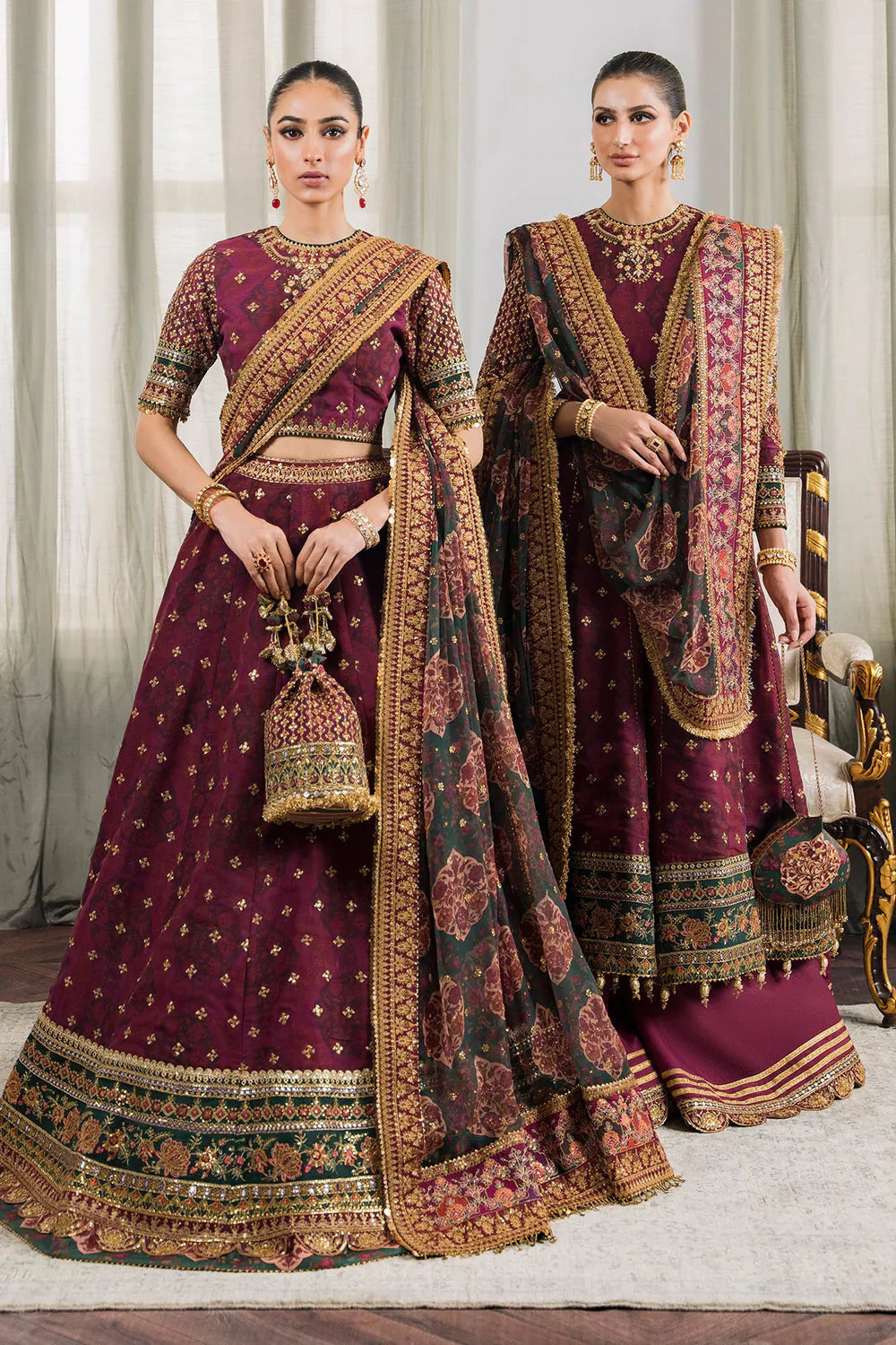 Baroque | Chantelle Embroidered Collection | CH12-03 by Baroque - Designer Dress - Type: Ladies Clothes - Available at Libayah - 100% Original