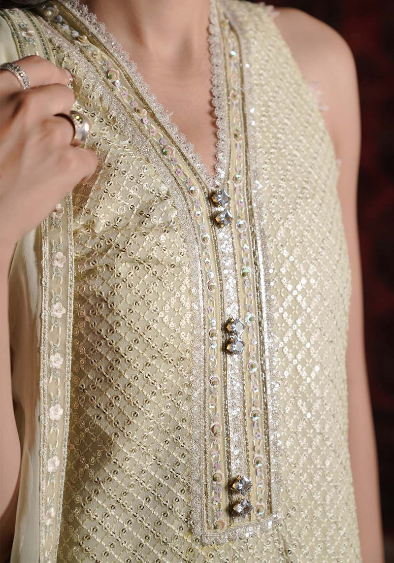 Zarqash | Lakhnawi Festive Chiffon 24 | ZQL 004B HENA by Zarqash - Designer Dress - Type: Ladies Clothes - Available at Libayah - 100% Original