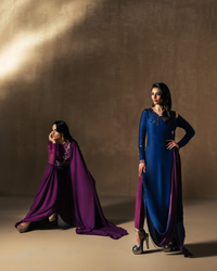 Vasal | Zyra Luxe Pret 26 | Sapphire drift by Vasal - Designer Dress  - Type : Ladies Clothes - Available at Libayah - 100% Original 