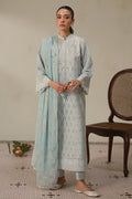 Cross Stitch | Chikankari Lawn 24 | BLUE FLAIR by Cross Stitch - Designer Dress - Type: Ladies Clothes - Available at Libayah - 100% Original