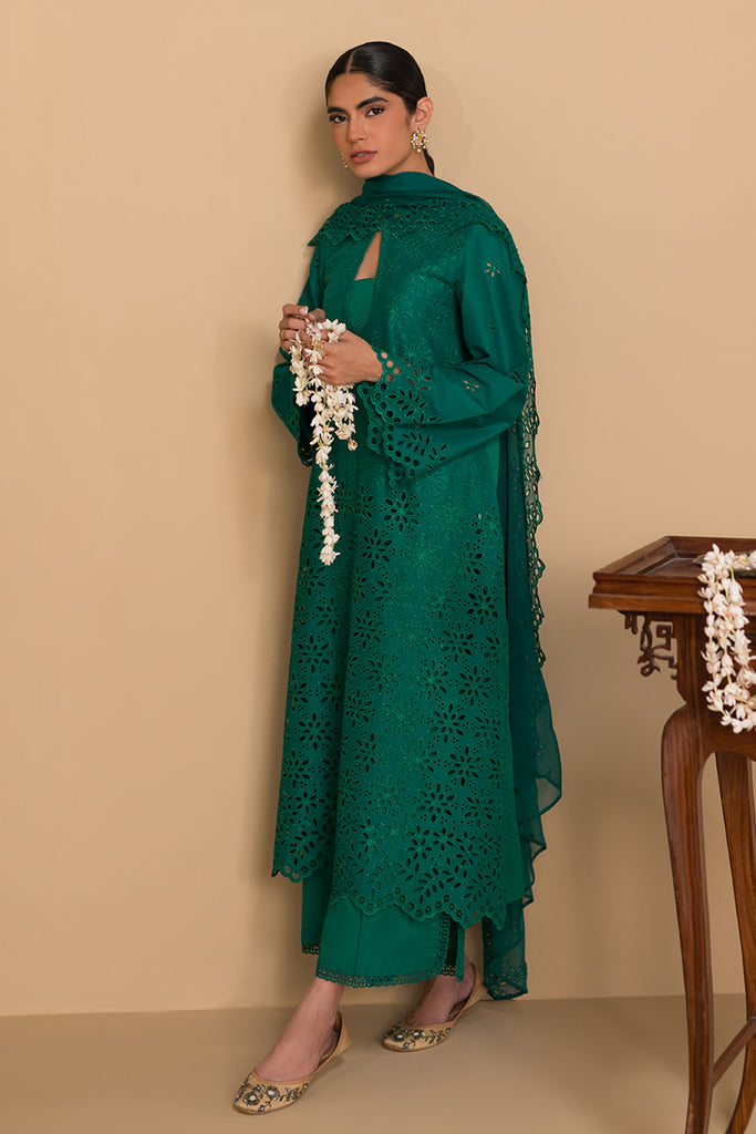 Cross Stitch | Chikankari Lawn 24 | PINE FOREST by Cross Stitch - Designer Dress - Type: Ladies Clothes - Available at Libayah - 100% Original