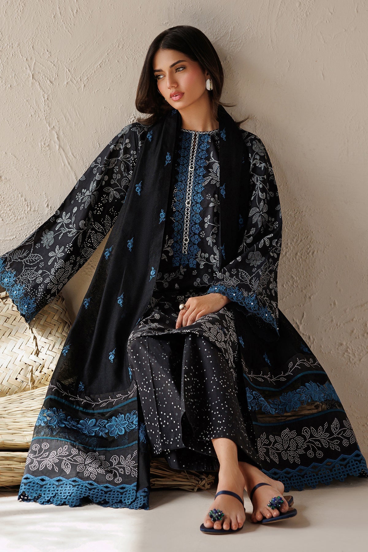 Baroque | Luxury Summer Pret | UF-4518 by Baroque - Designer Dress  - Type : Ladies Clothes - Available at Libayah - 100% Original 
